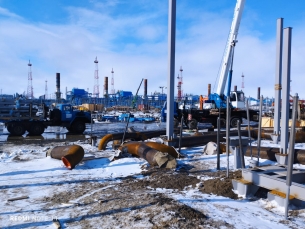 Газпромнефть строительство. Строительство  столовой на Южно-Приобском месторождении