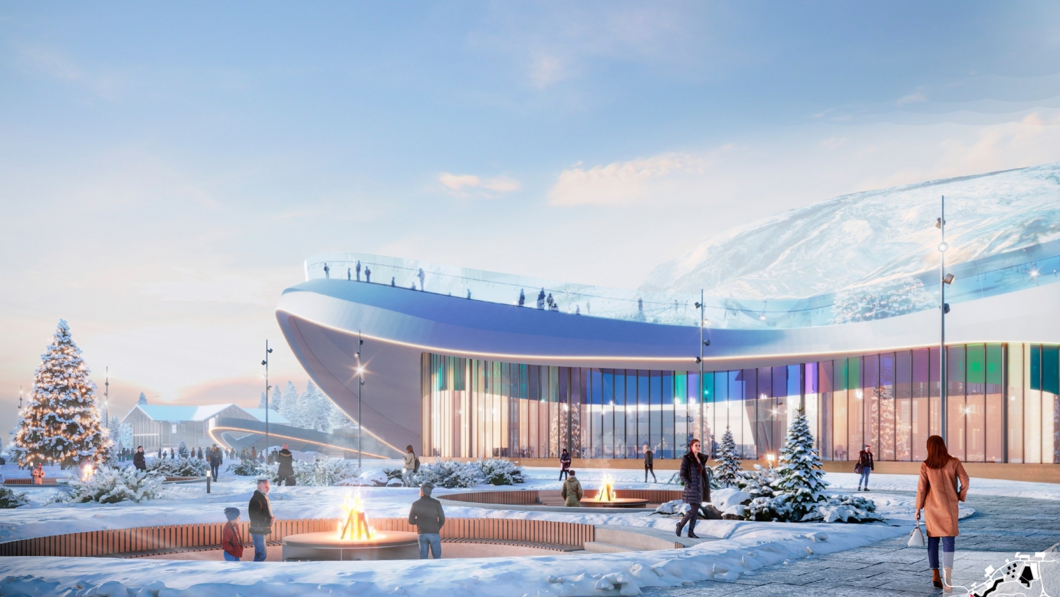 Строительство масштабного горнолыжный курорт «Рай-Из» за полярным кругом